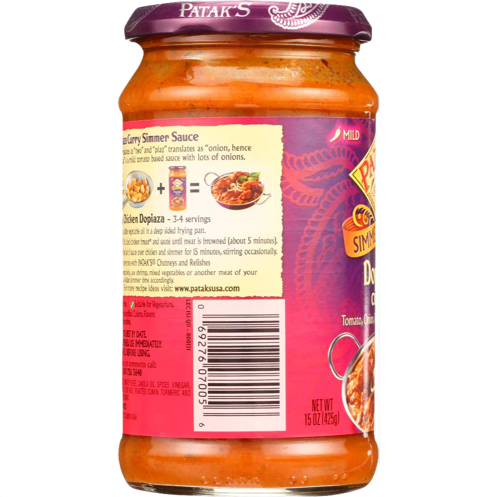 Dopiaza Cooking Sauce - Image 2