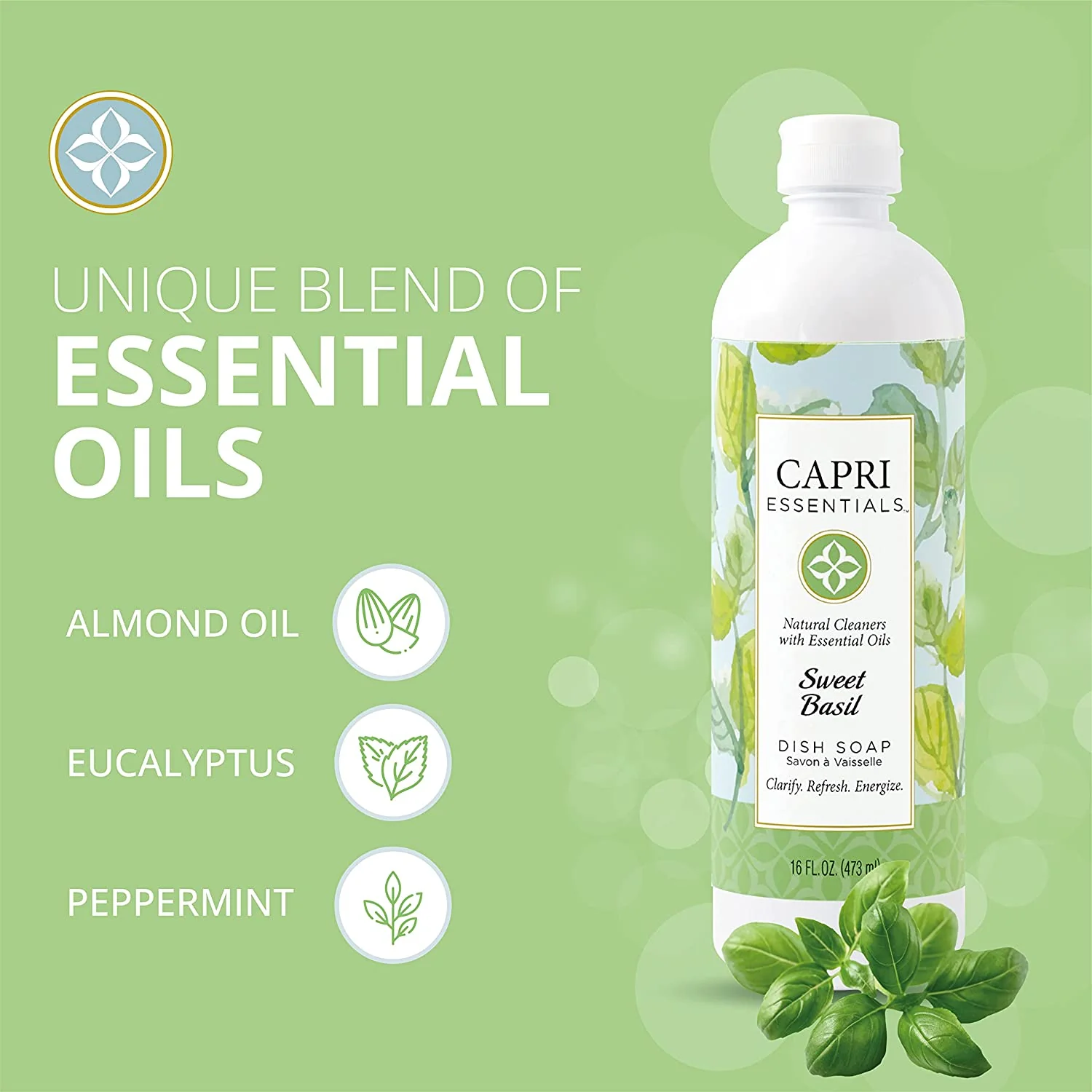 Sweet Basil Scented Dish Soap - Image 2