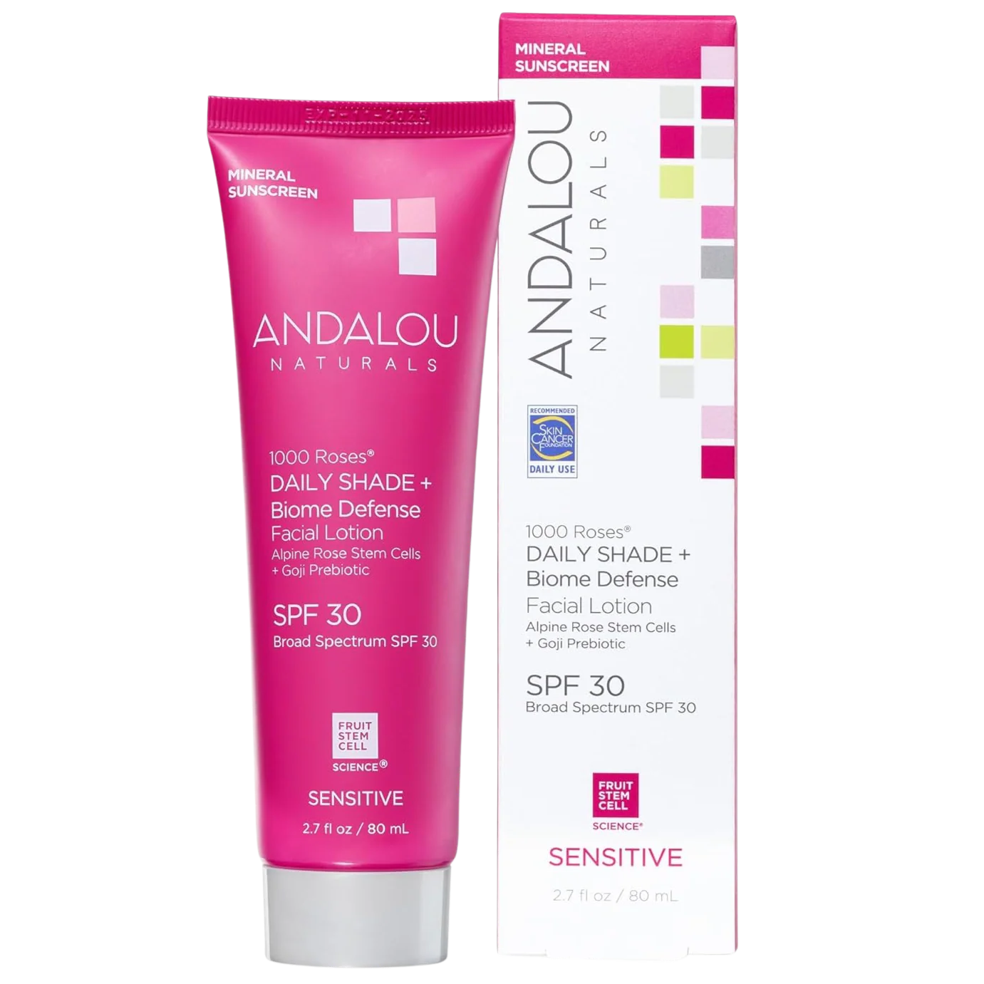 1000 Roses Daily Shade + Biome Defense Mineral SPF 30