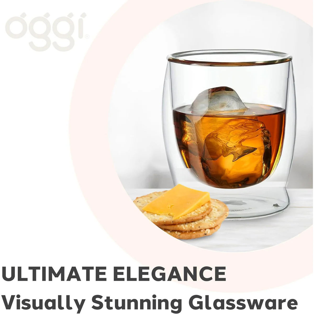 10oz Double Wall Borosilicate Rocks Glasses (2 CT) - Image 2