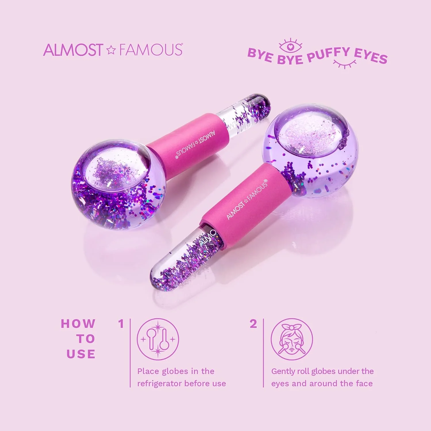 2-Pack Cryo Facial Massage Globes - Purple - Image 3