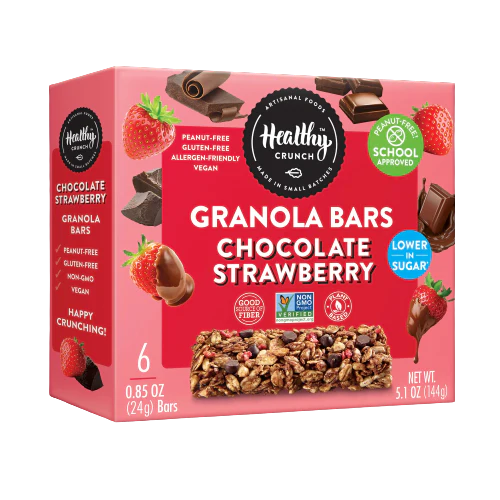 Strawberry Chocolate Granola Bars