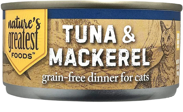 Grain-Free Cat Food Tuna & Topping Mackerel