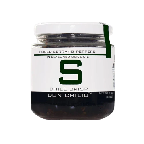 Serrano Chile Crisp - Fresh Serrano Peppers Crisped In Seasoned Olive Oil