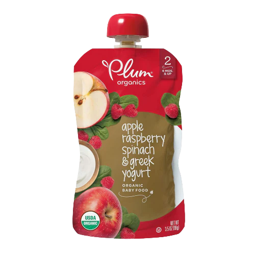 Apple Raspberry Spinach & Greek Yogurt Baby Food (6 Pack Case) - Image 2