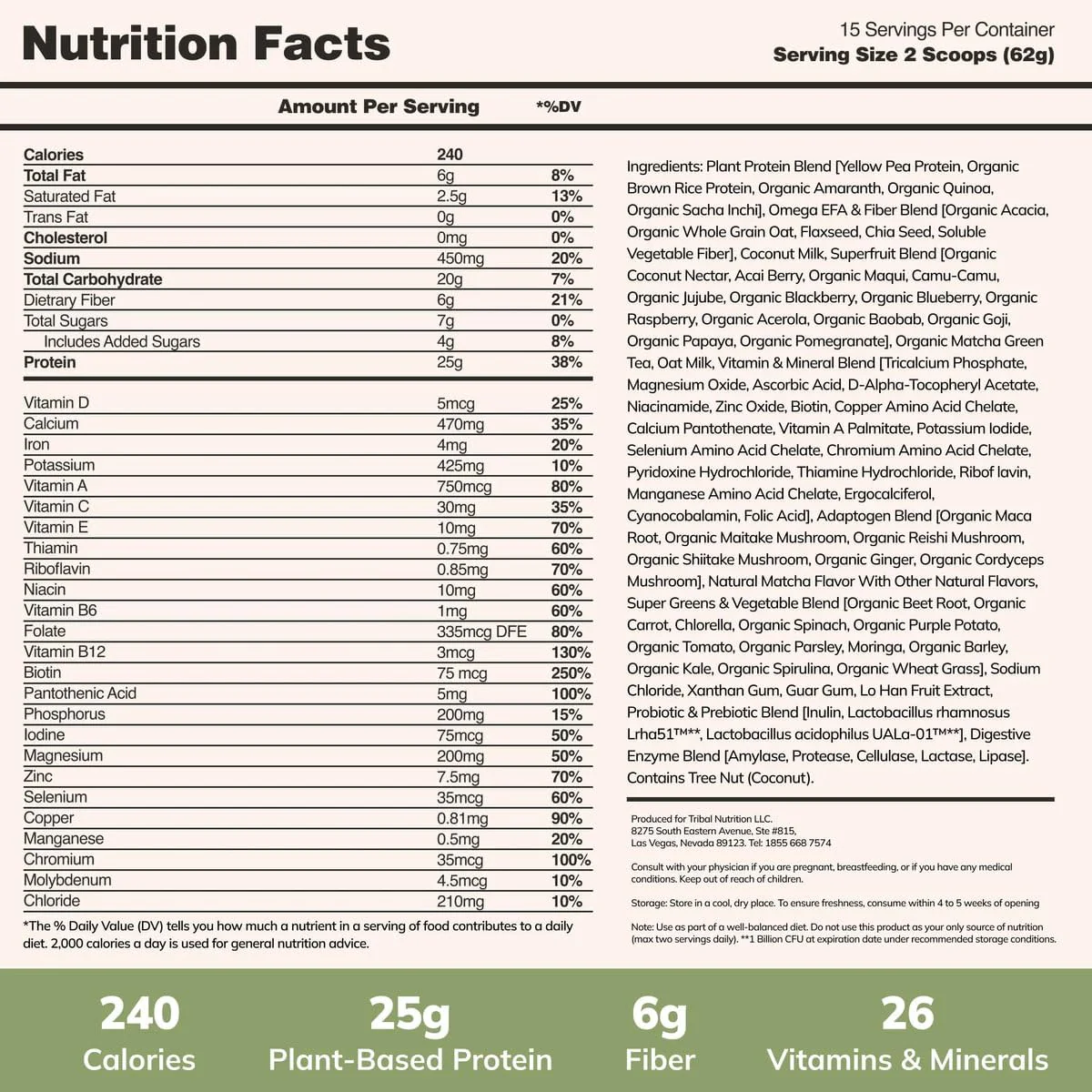 All-In-One Plant Based Nutrition Shake - Matcha - Image 6