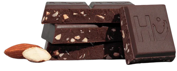 Almond Crunch Dark Chocolate Bar - Image 2