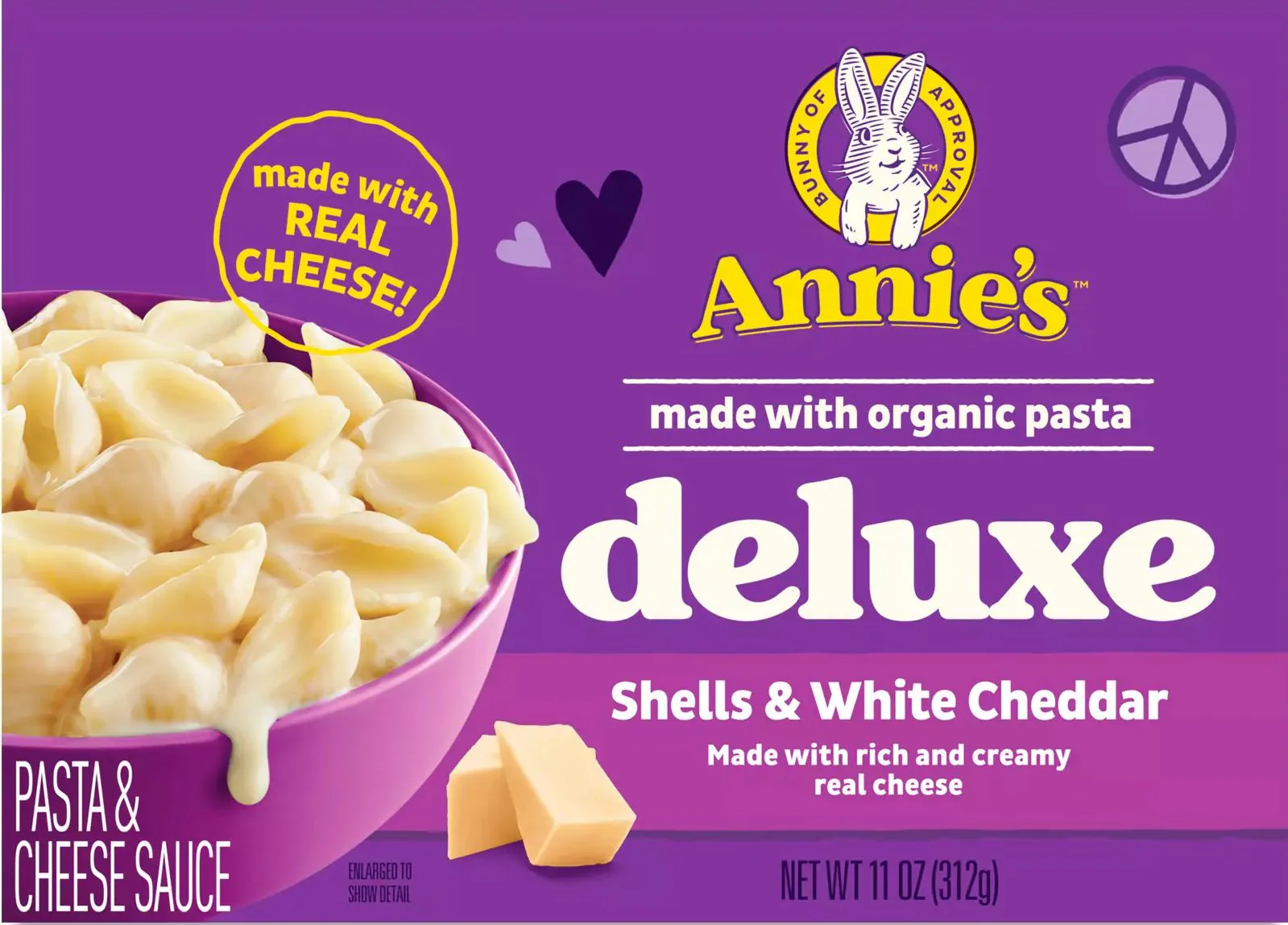 Annies Deluxe Rich and Creamy Shells and White Cheddar Mac and Cheese