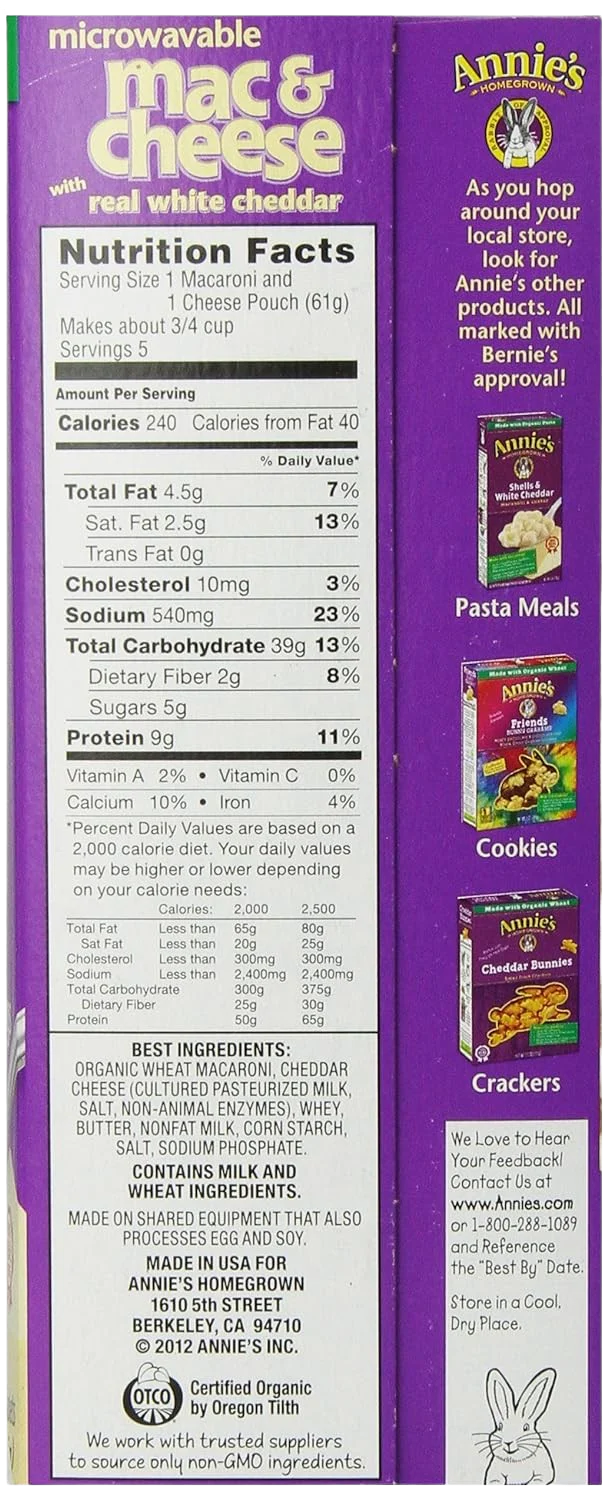 Annie's Microwavable White Cheddar Mac & Cheese - Image 2