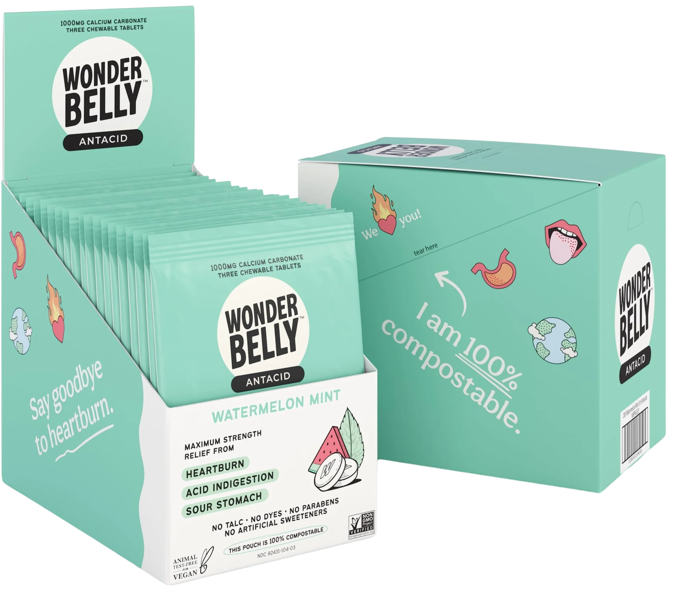 Antacid Watermelon Milkshake Packet (20 CT)