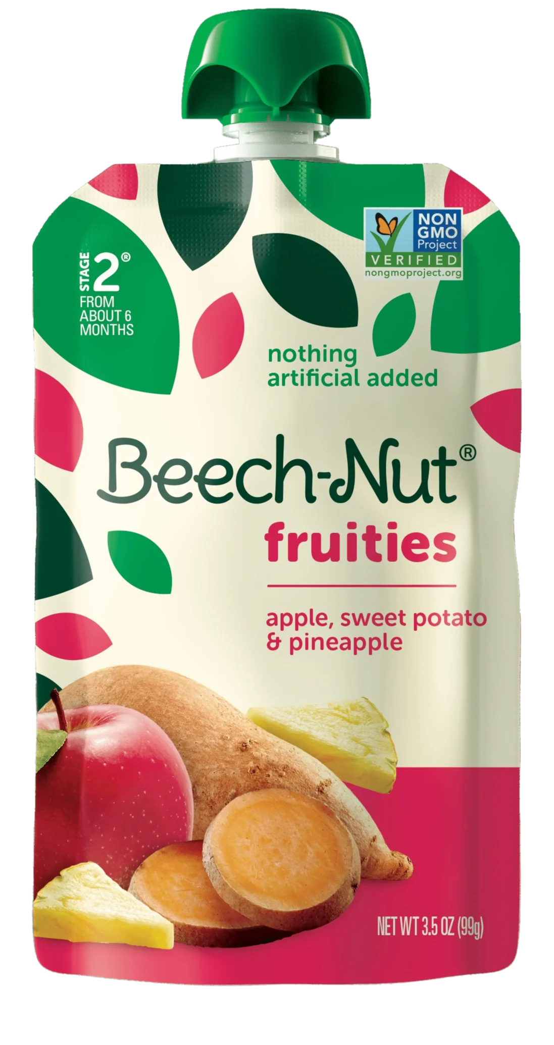 Apple, Sweet Potato,Pineapple Fruities Pouches (12 Pack) - Image 2