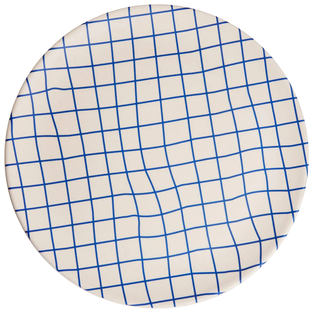 Bamboo Dinner Plate Set in Grid (4 CT)