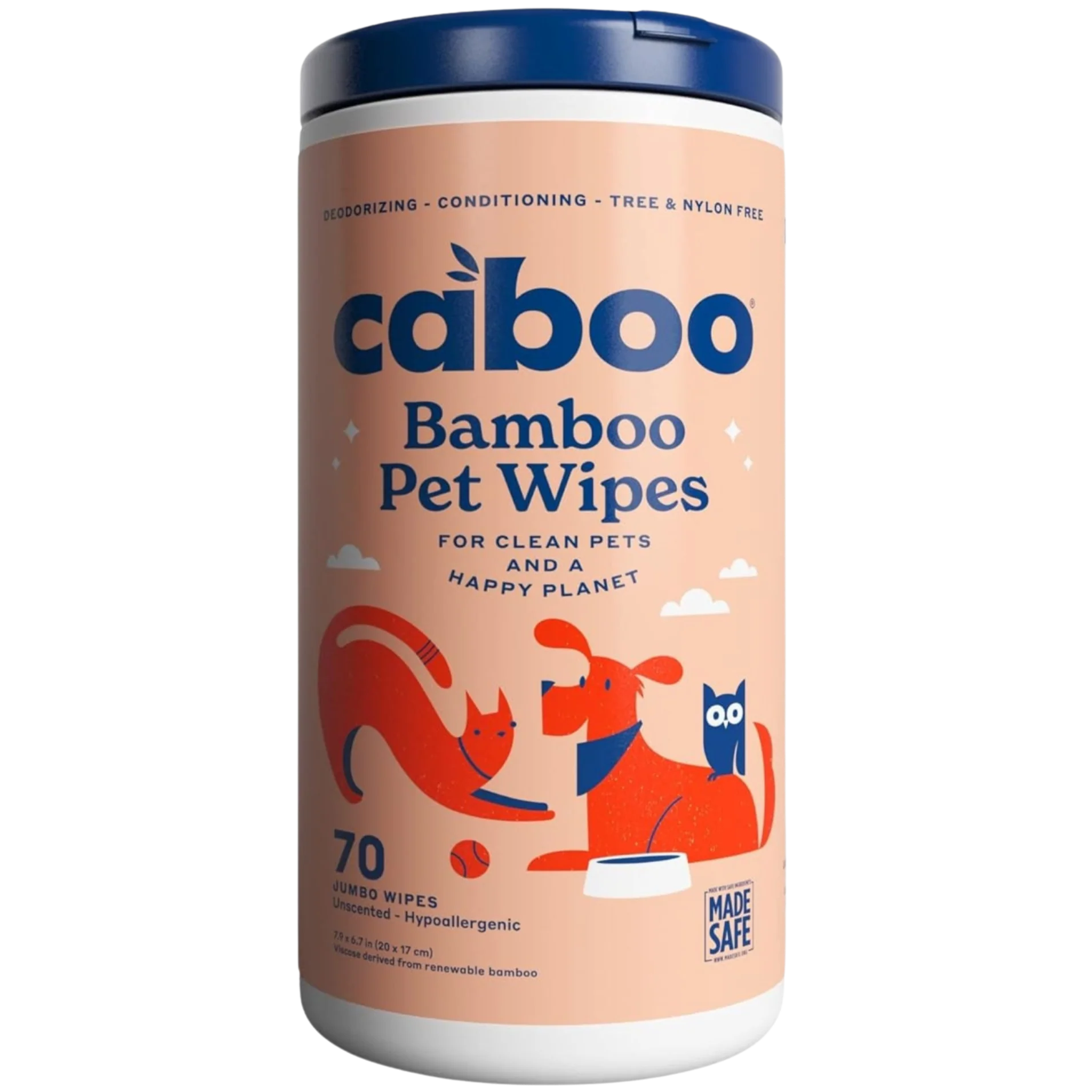 Bamboo Pet Wipes - Jumbo Unscented