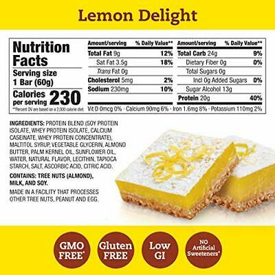 Lemon Delight High Protein Bar (10 Pack Case) - Image 3