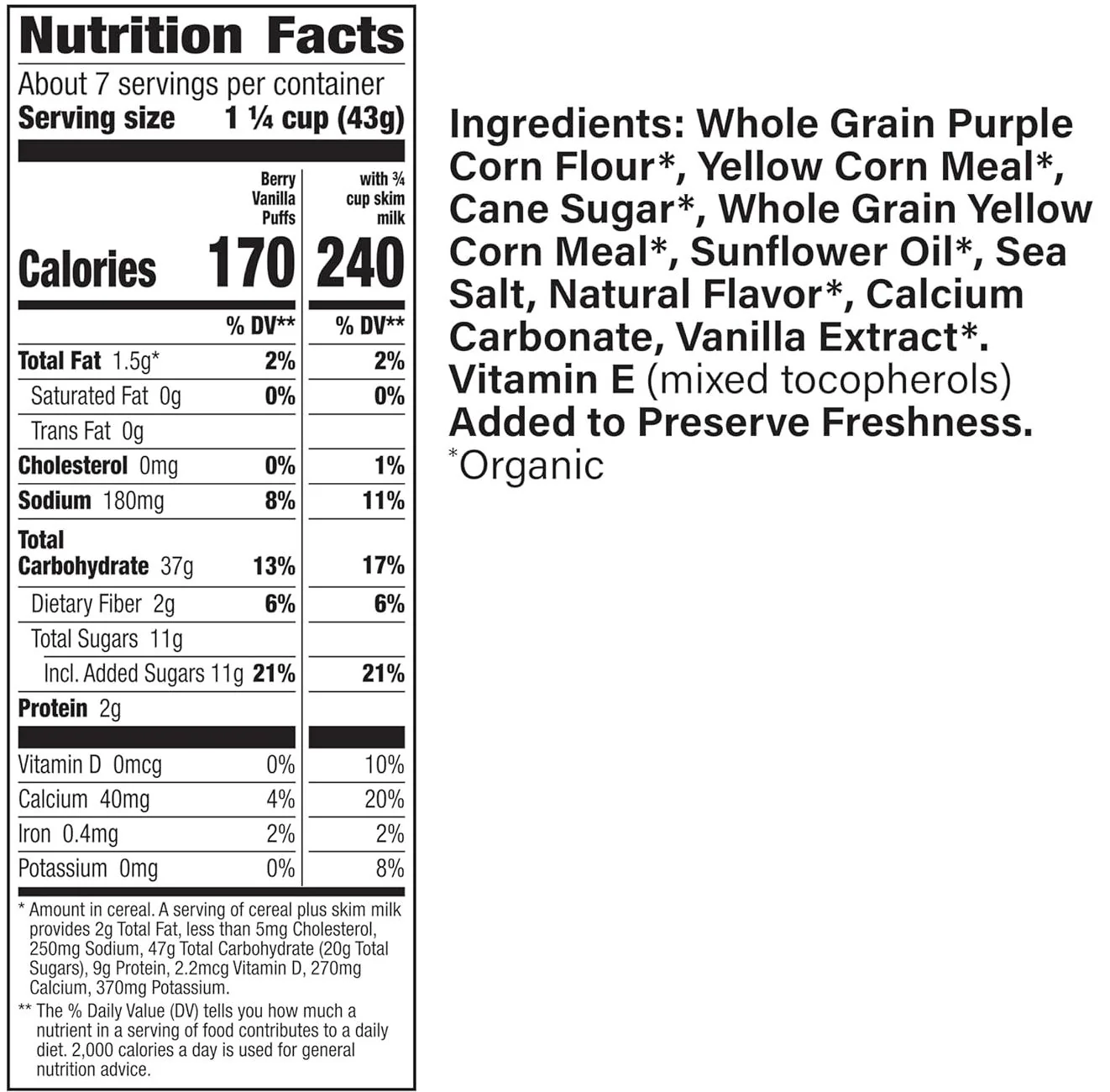 Gluten Free Berry Vanilla Puffs Cereal - Image 4