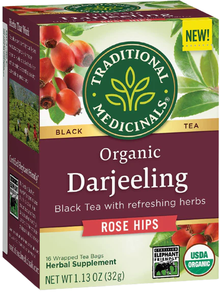 Black Tea Darjeeling Rose Hips 16 Ct