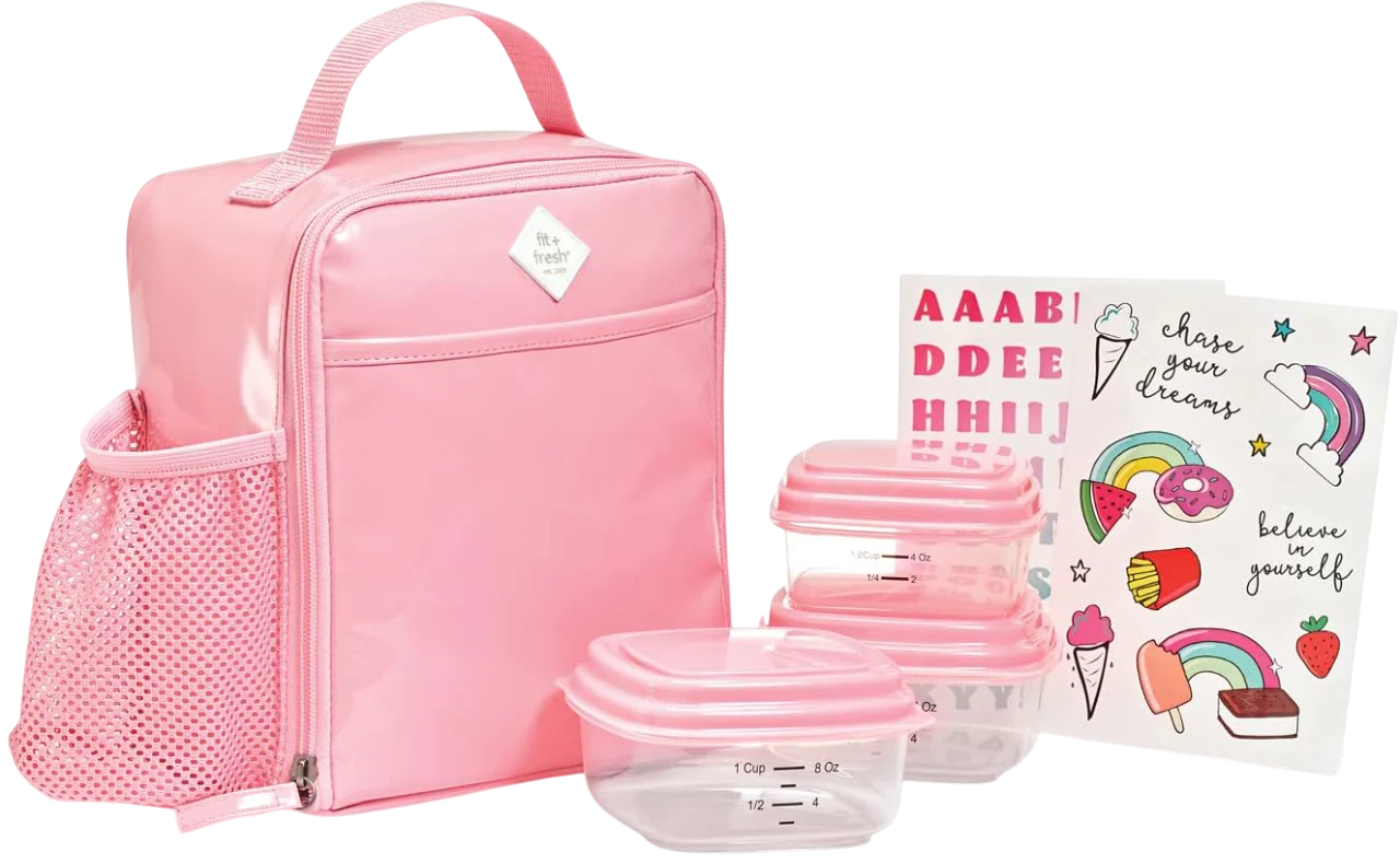 Blake DIY Insulated Lunch Bag - Pink - Image 2