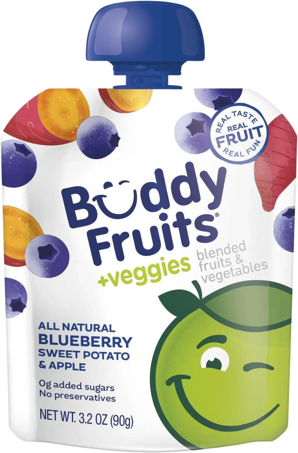 Blueberry, Sweet Potato & Apple Pouches (18 Pack) - Image 2