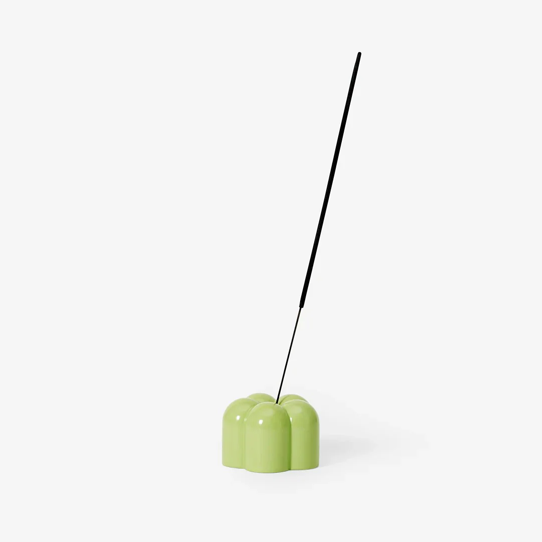 Candle and Incense Holder - Green - Image 3