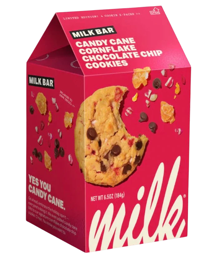 Candy Cane Chocolate Chip Cornflake Cookies