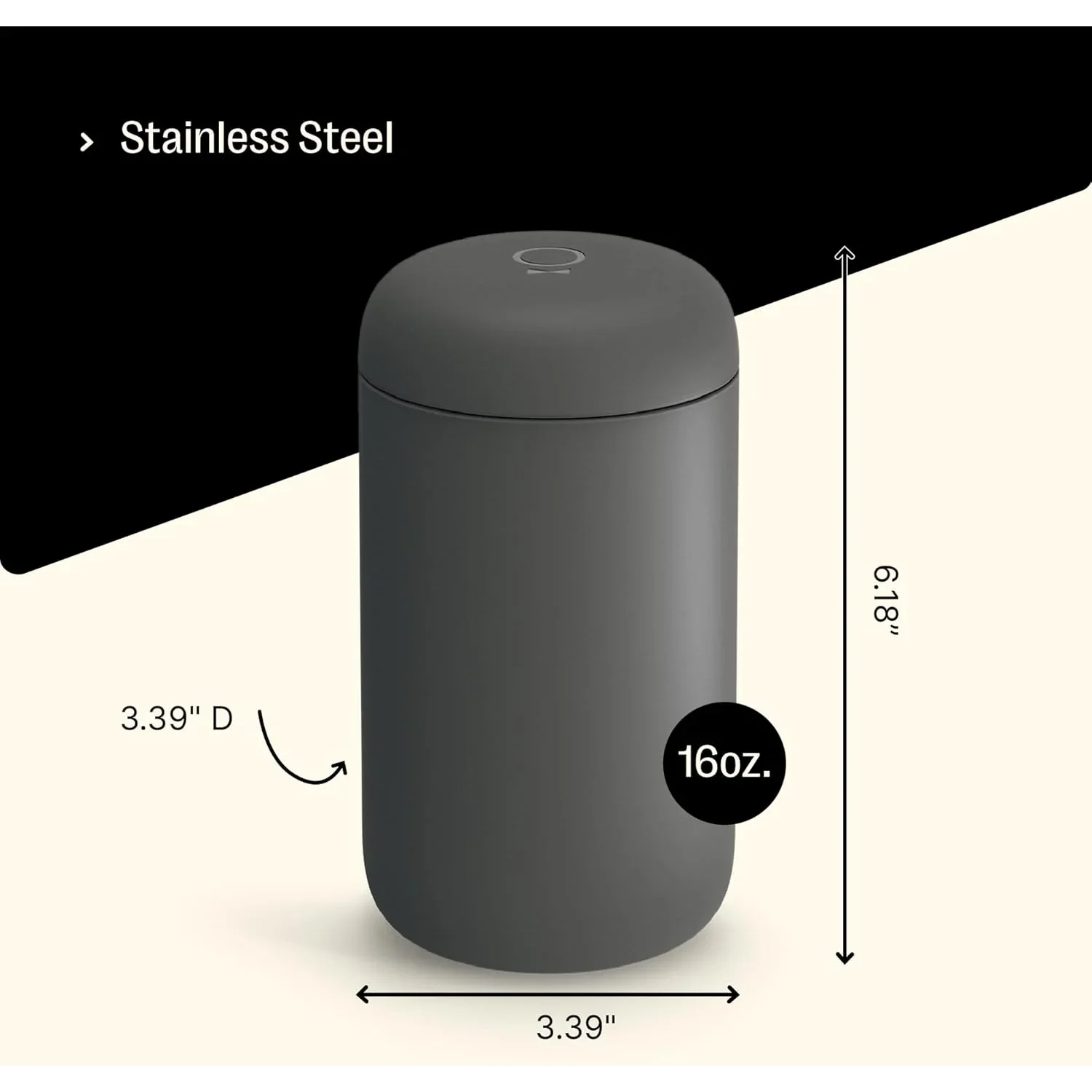 16oz Carter Everywhere Wide Travel Mug - Slate Gray - Image 4