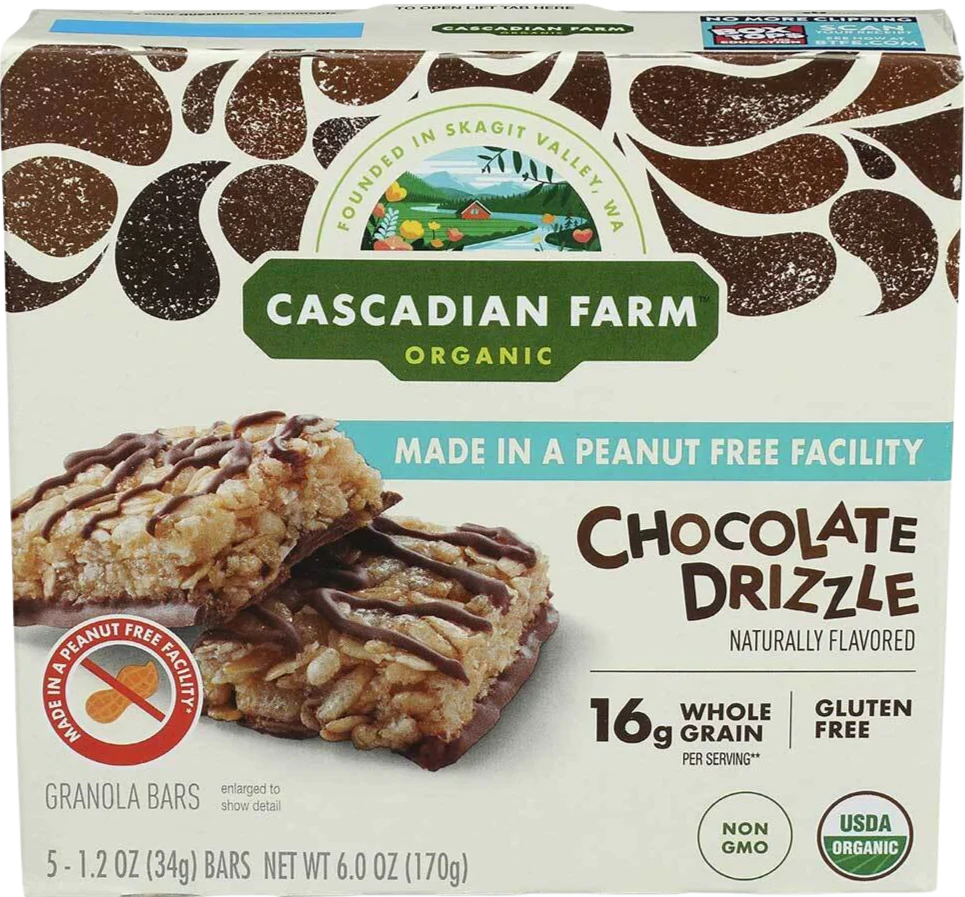 Organic Chocolate Drizzle Granola Bar (5 Pack)