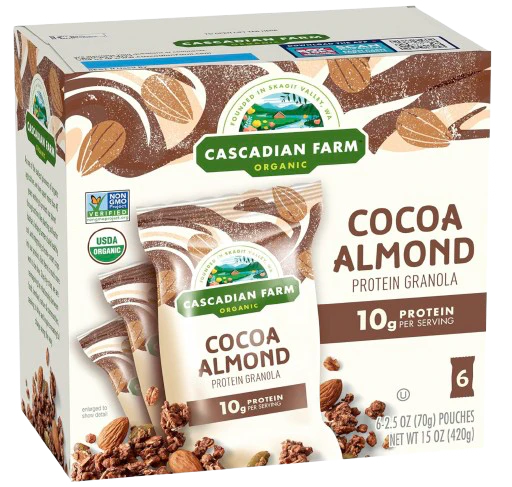 Organic Cocoa Almond Protein Granola (6 CT)