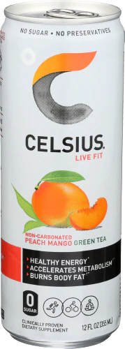 Peach Mango Green Tea Energy Drink