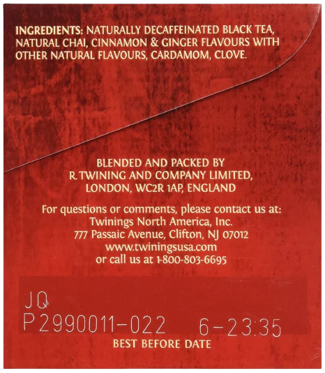 Chai Tea Decaffeinated - Image 2