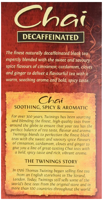 Chai Tea Decaffeinated - Image 3