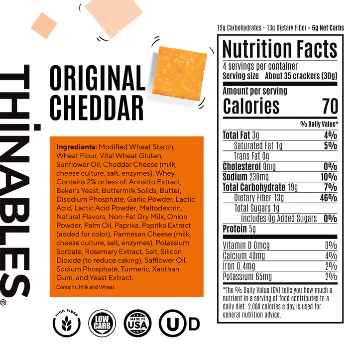 Cheddar Thinnables Crackers - Image 3