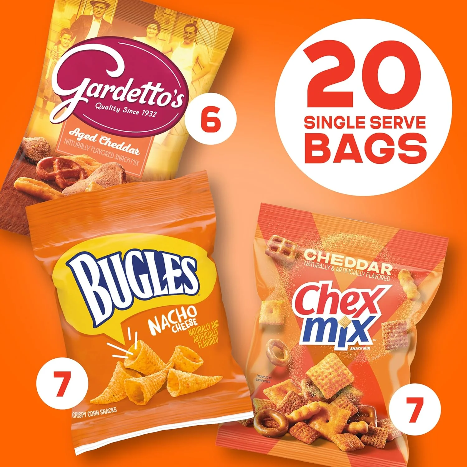 Cheesy Mix Snack Mix & Crispy Corn Snacks (20 CT) - Image 2
