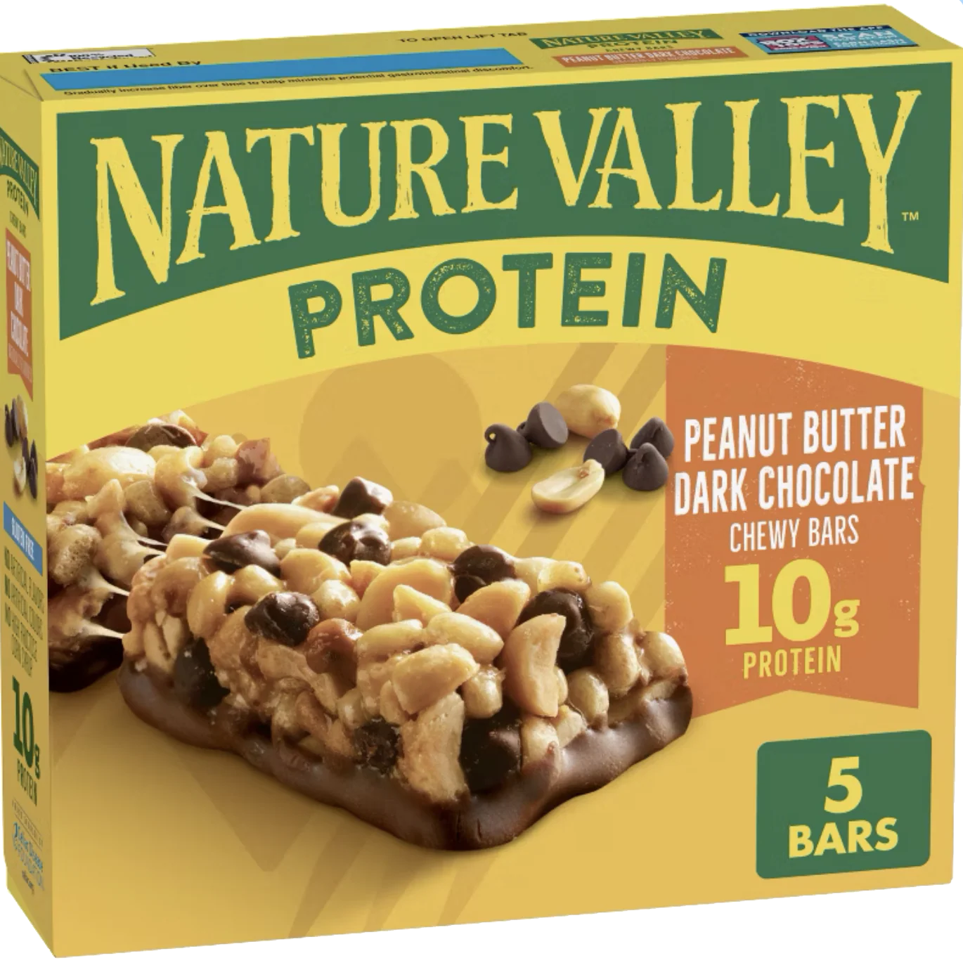 Protein Chewy Bars Peanut Butter Dark Chocolate (5 CT)