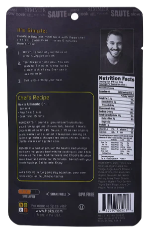 Chipotle Bourbon Cooking Sauce Pouch - Image 2
