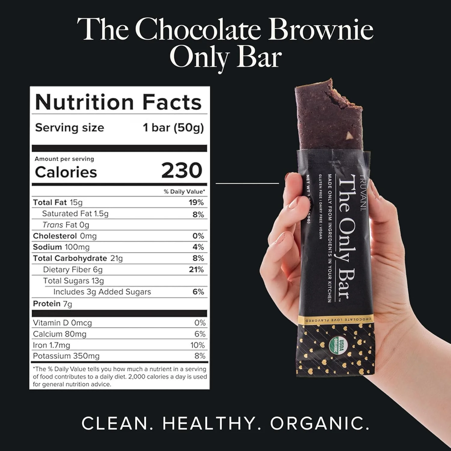 Organic Chocolate Brownie Bar (4 CT) - Image 4