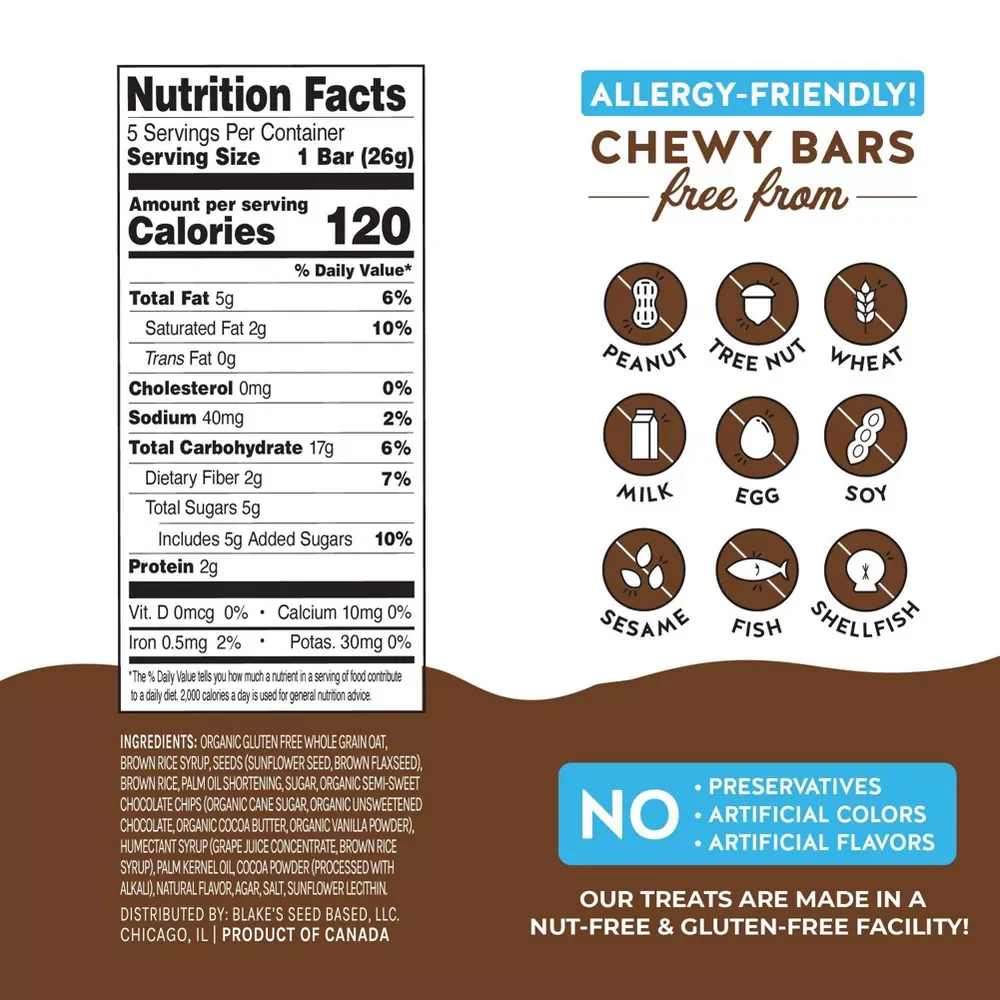 Chocolate Chip Chewy Bars (5 CT) - Image 4