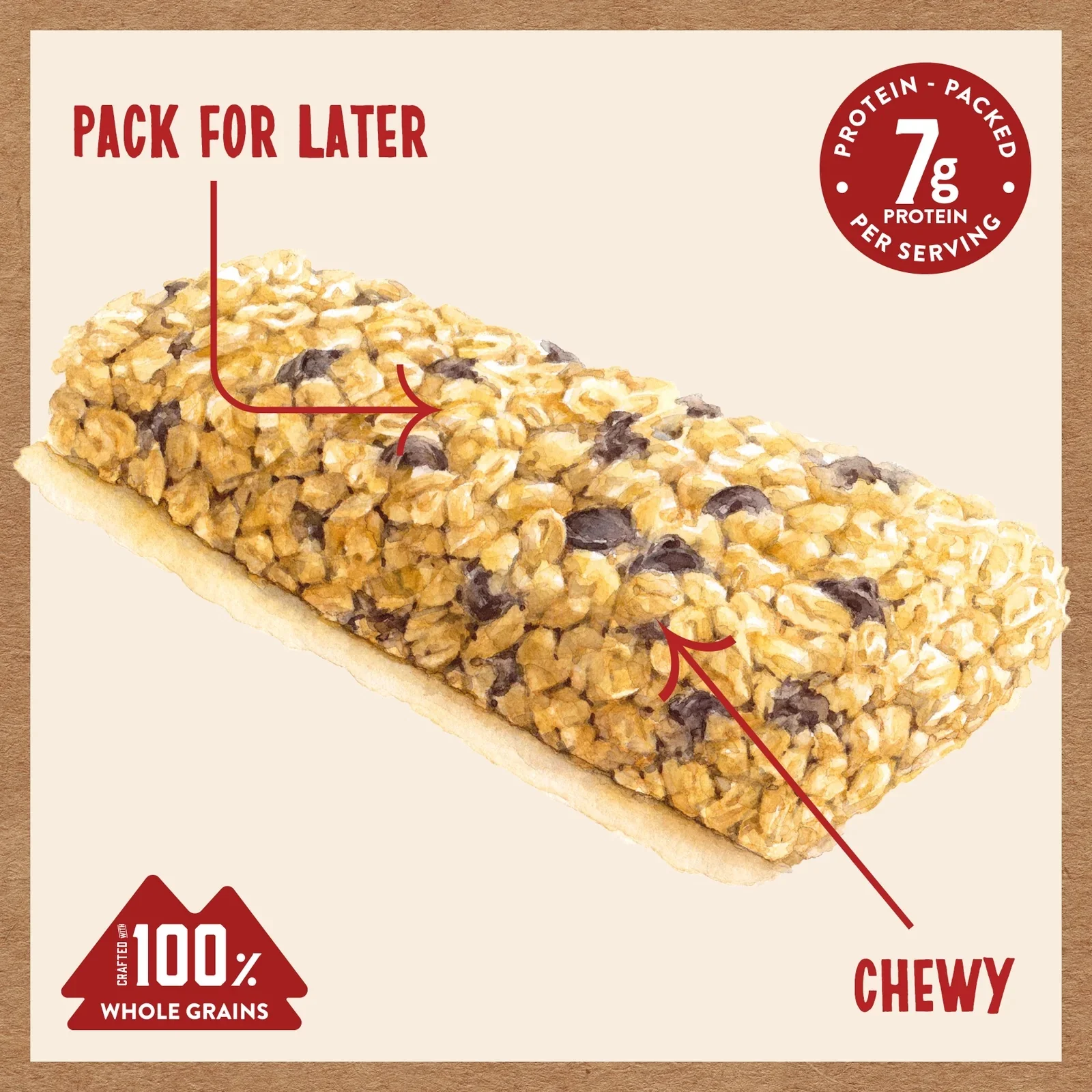 Chocolate Chip Chewy Granola Bars - Image 2