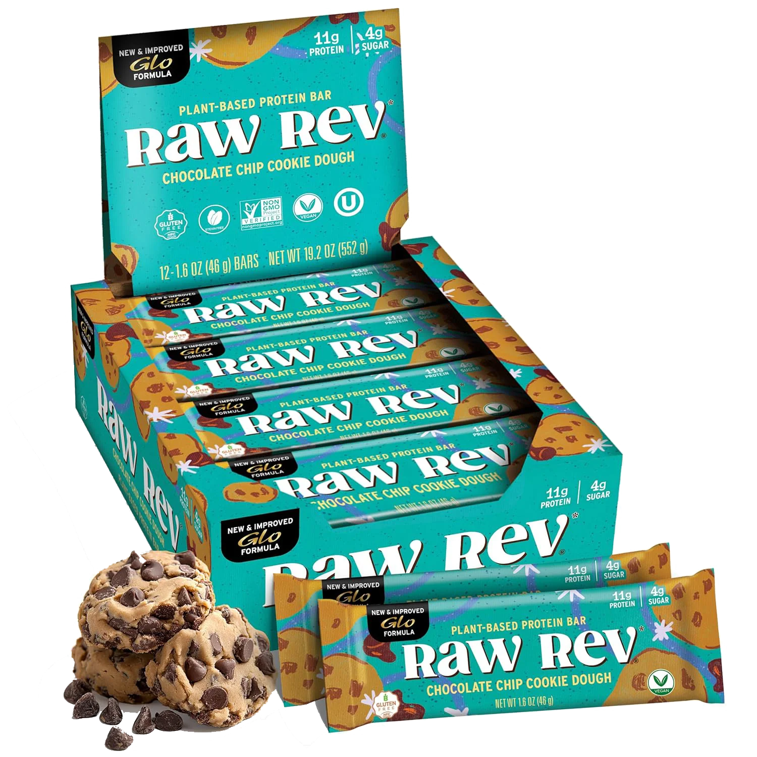 Chocolate Chip Cookie Dough Bar (12 Pack)