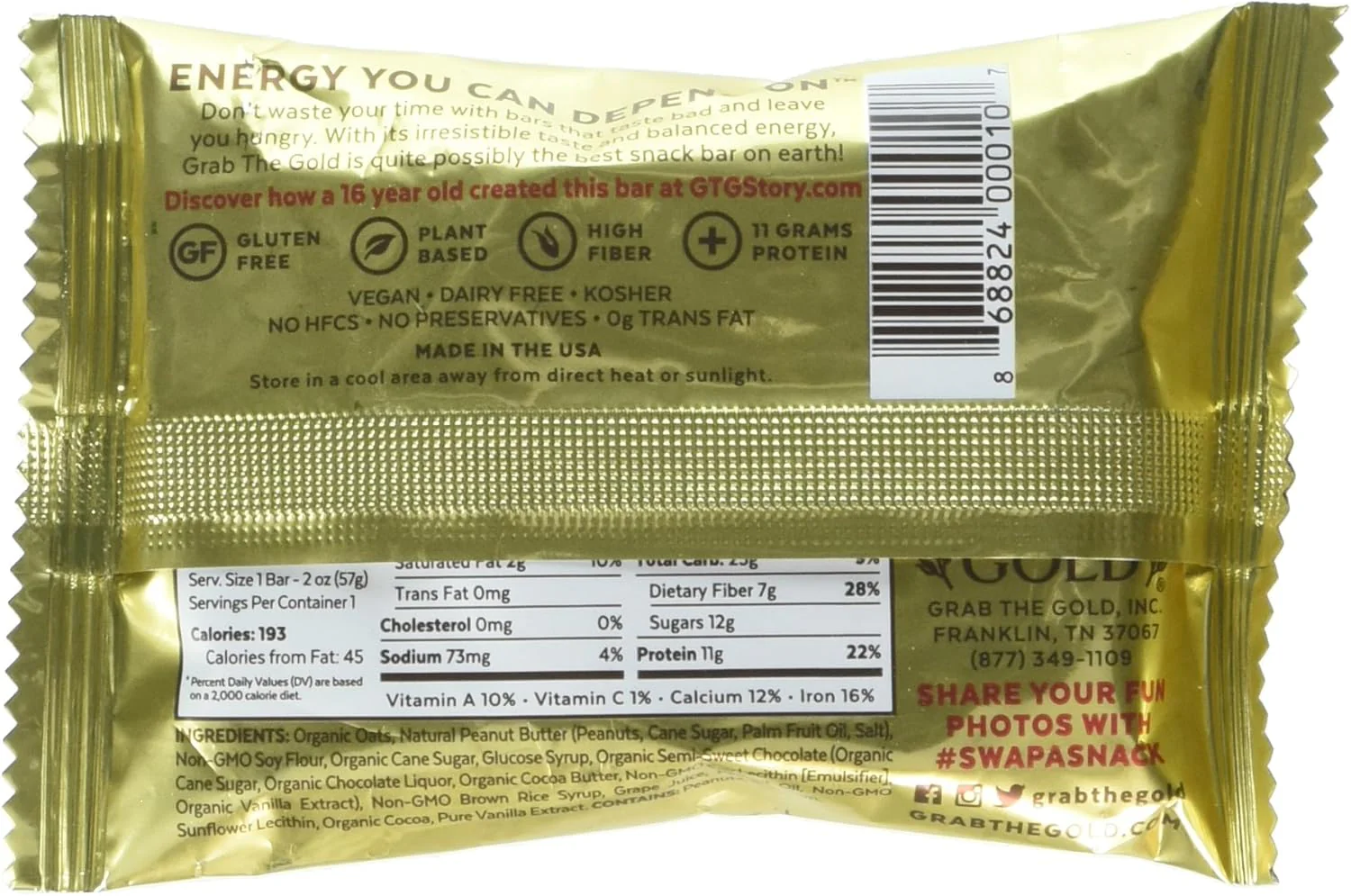 Chocolate Peanut Butter Snack Bars (12 CT) - Image 3