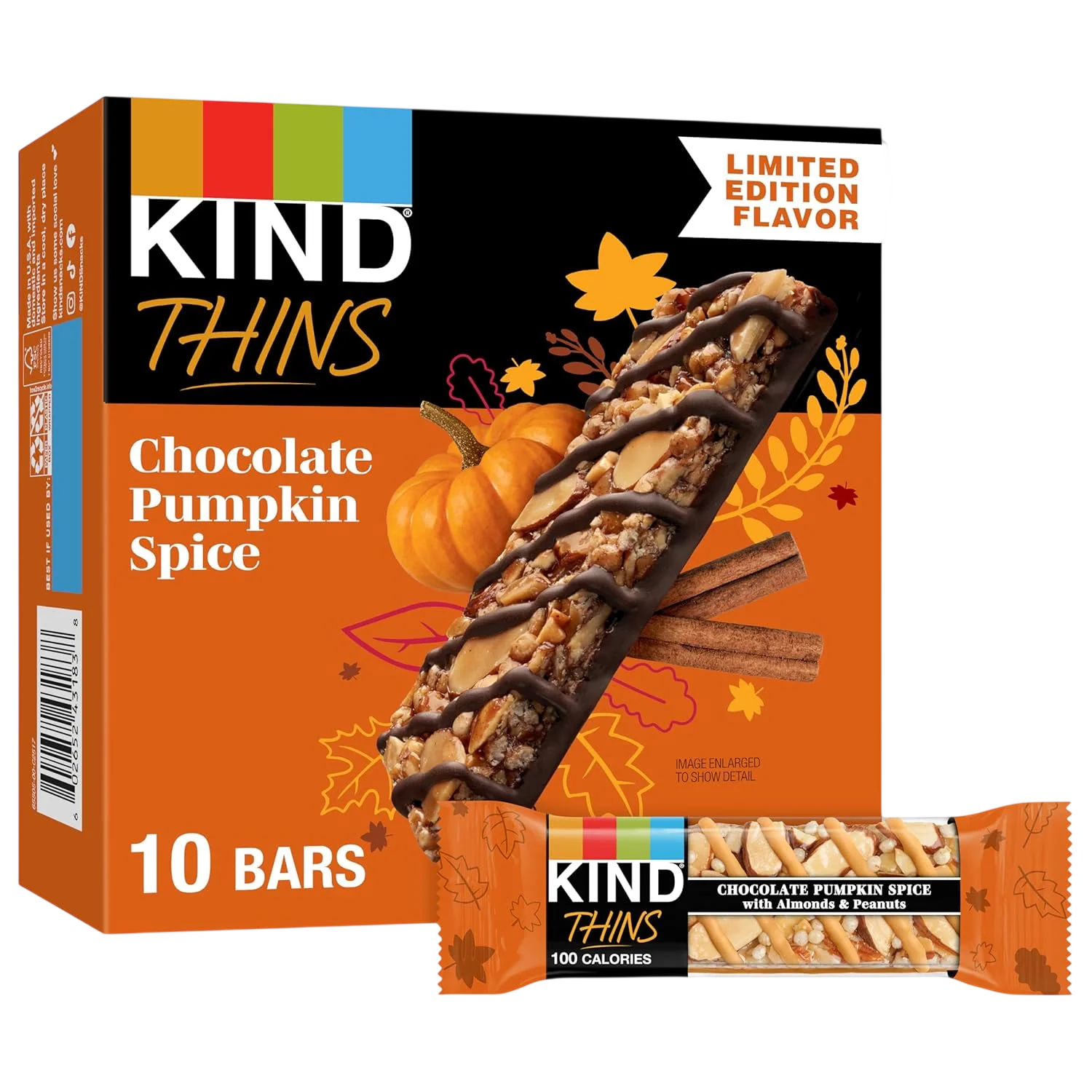 Chocolate Pumpkin Spice Bars (10 CT)