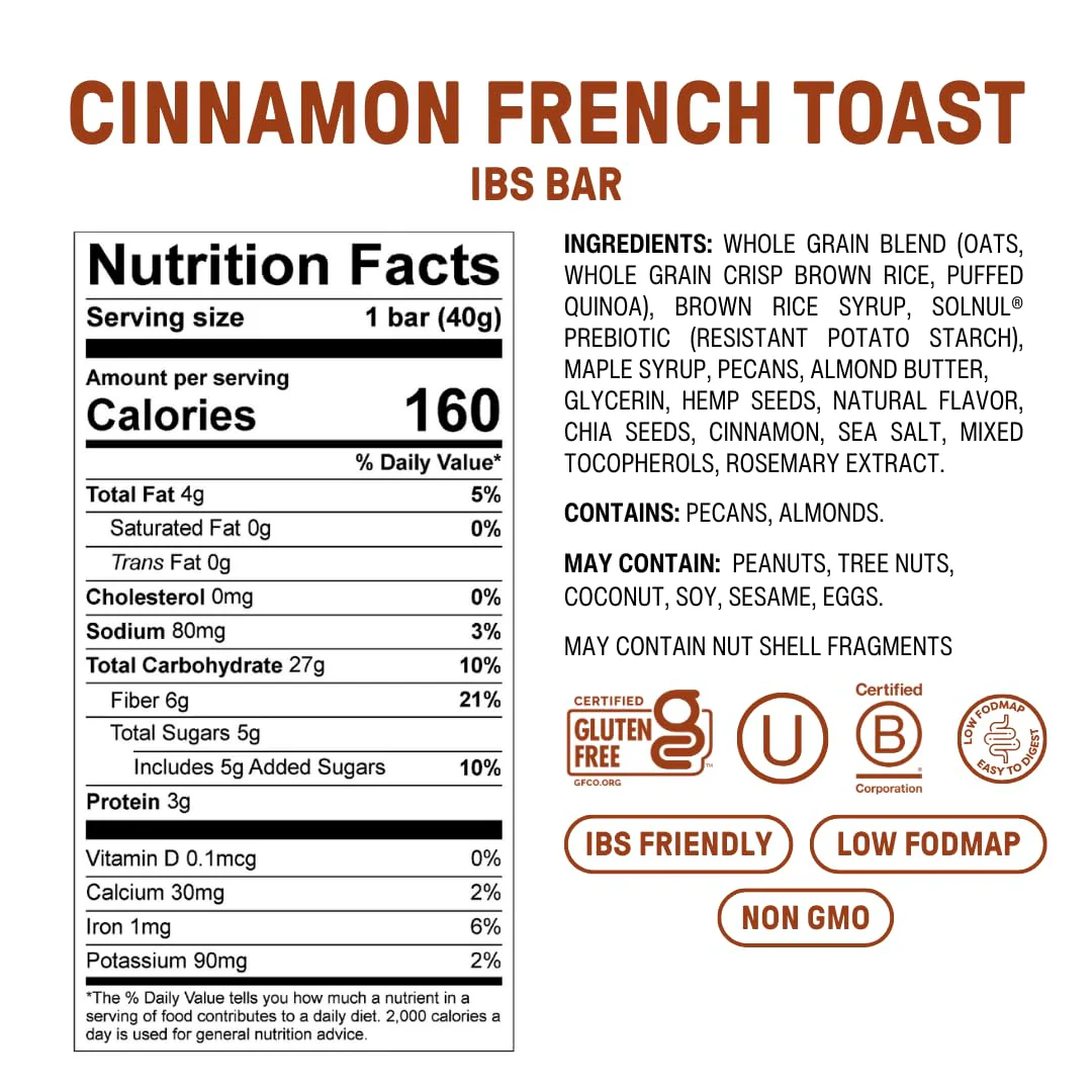 Cinnamon French Toast IBS Bars (12 CT) - Image 4