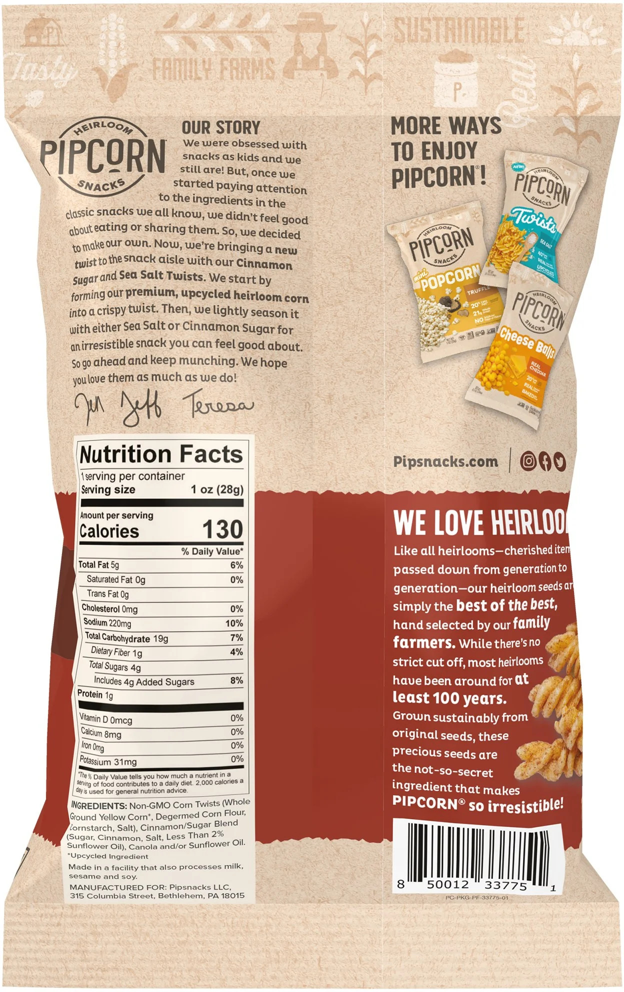 Cinnamon Sugar Twists (Snack Bag) - Image 2