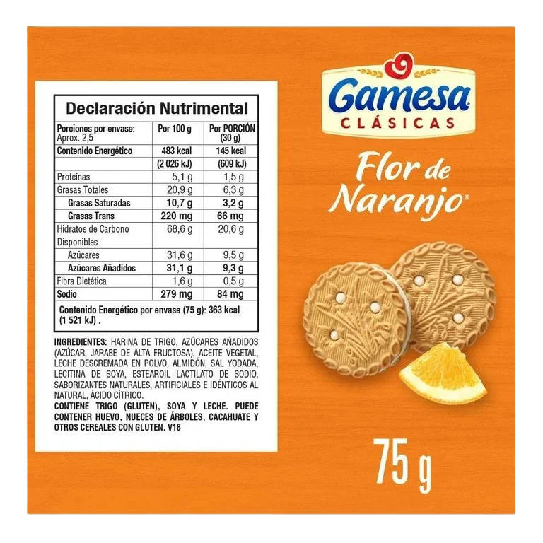 Clásicas Flor de Naranjo- Orange Flavored Sandwich Cookies - Image 2