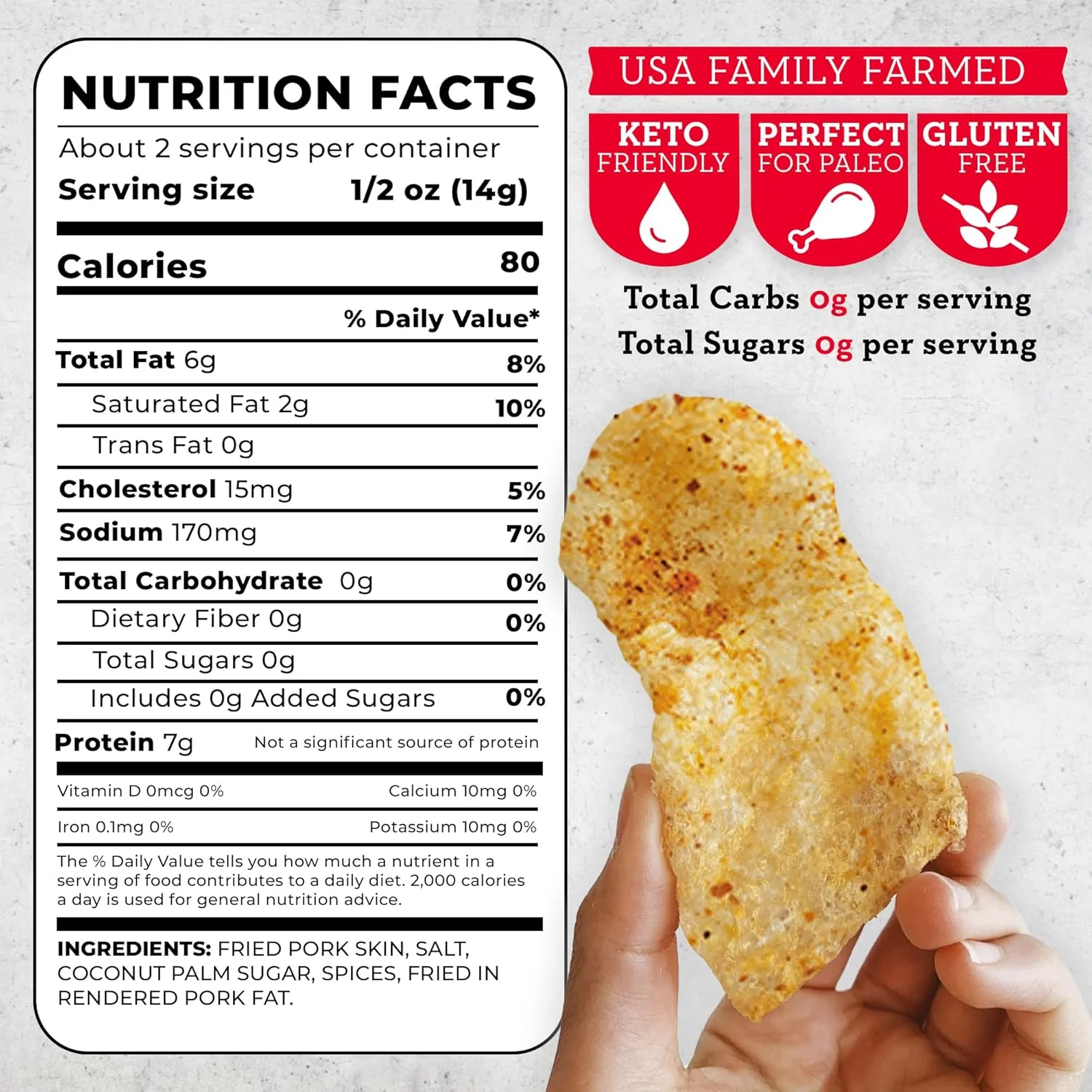 Classic Pork Rinds - Chili Salt - Image 2