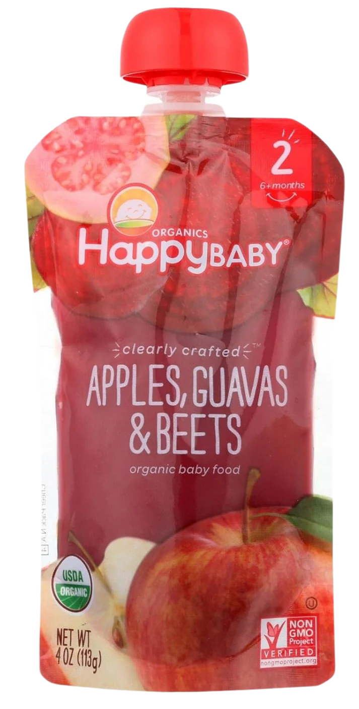 Clearly Crafted Apples Guavas & Beets Baby Food