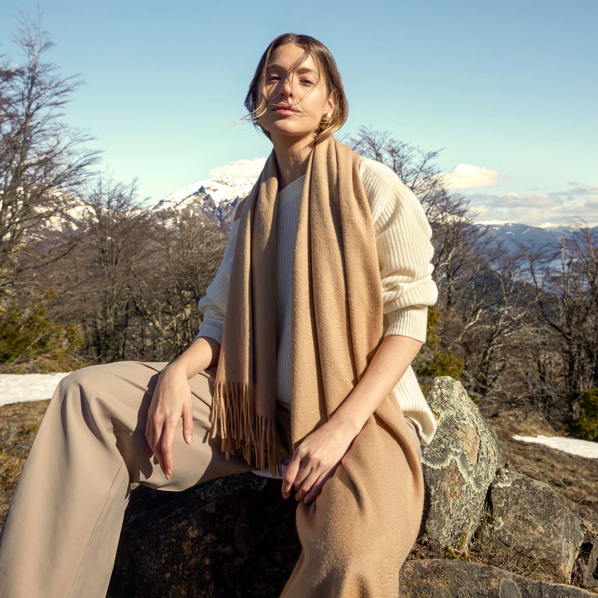 Cleo Oversized Cashmere Scarf - Image 53