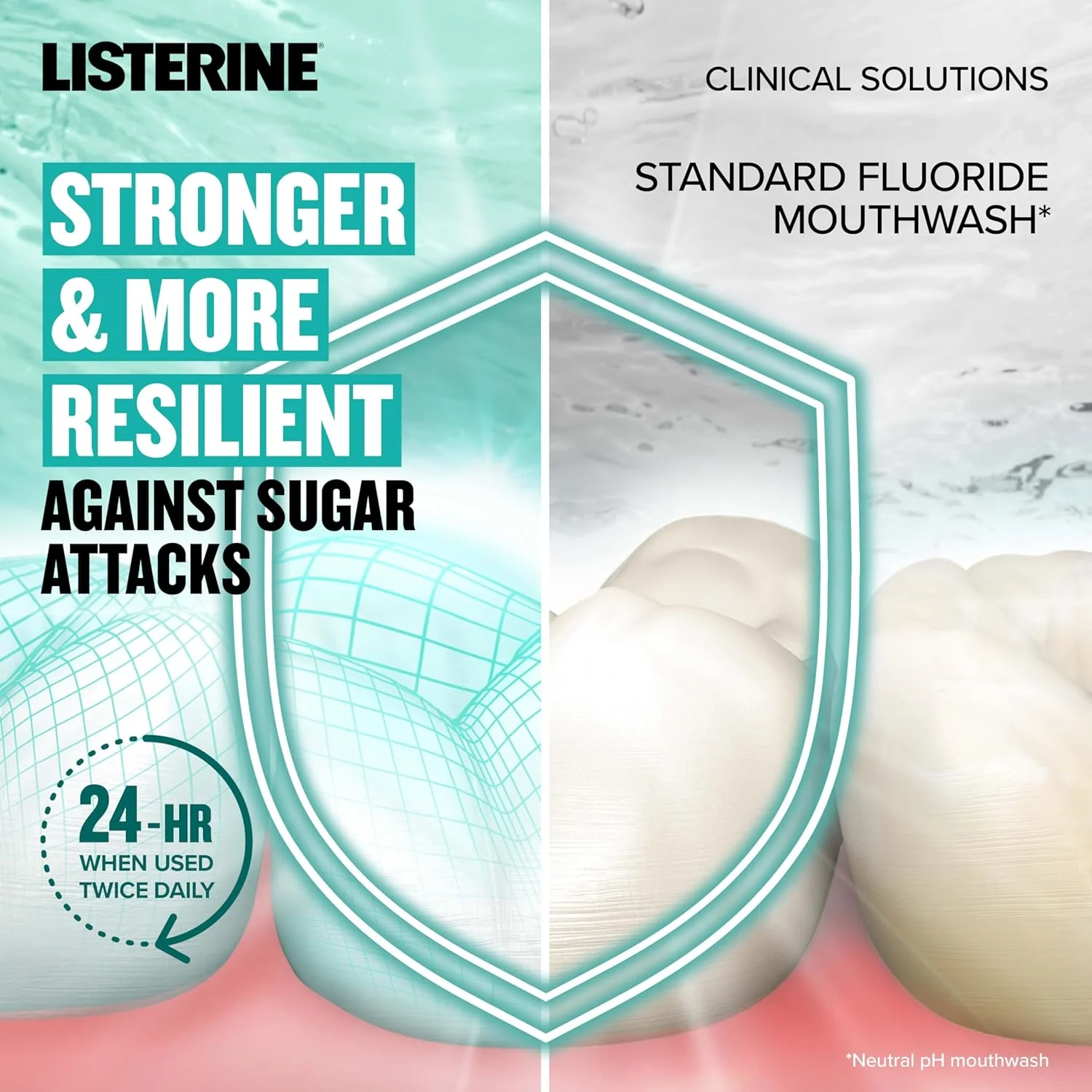Clinical Solutions Teeth Strength Alpine Mint Mouthwash - Image 3