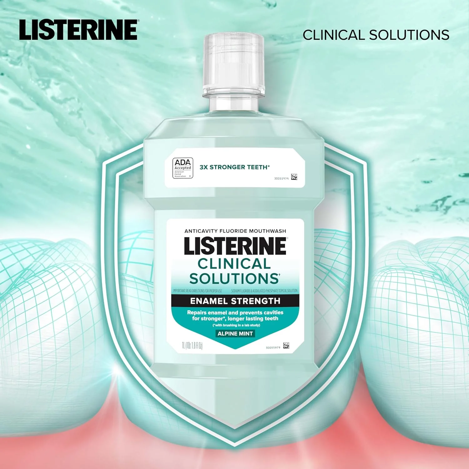 Clinical Solutions Teeth Strength Alpine Mint Mouthwash - Image 4