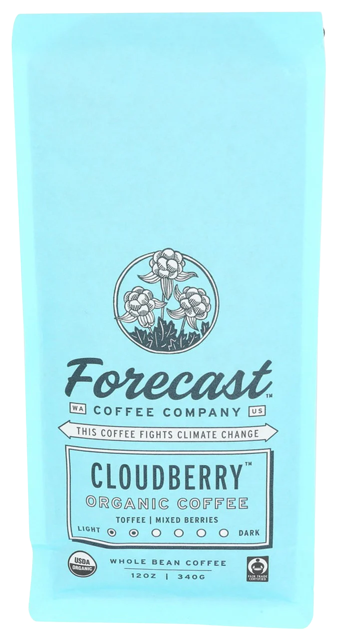 Cloudberry Organic Medium Roast Whole Been