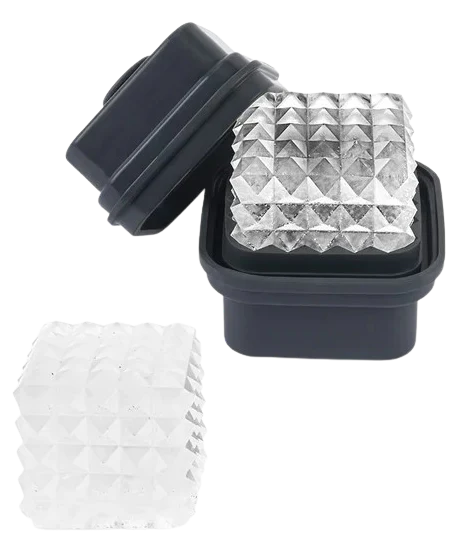 Cocktail Ice Mold Prism Charcoal